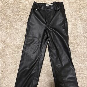 Zara leather pants